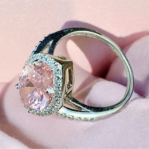 Pink Tourmaline Sterling Silver Ring (6.75) - Picture 5 of 8